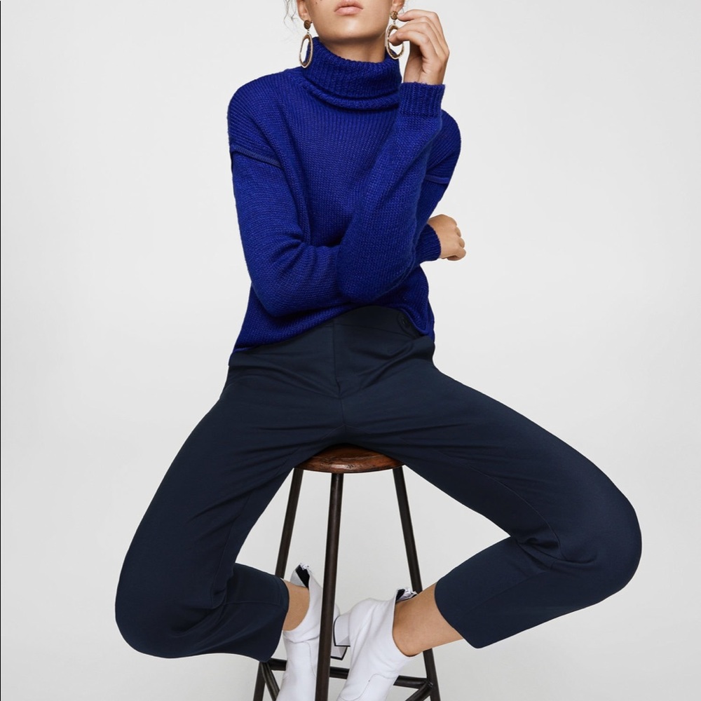 cropped button pants